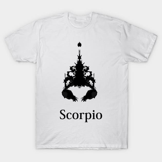 Scorpio Inkblot Test T-Shirt by Vorvadoss